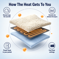Heated Wearable Winter Blanket